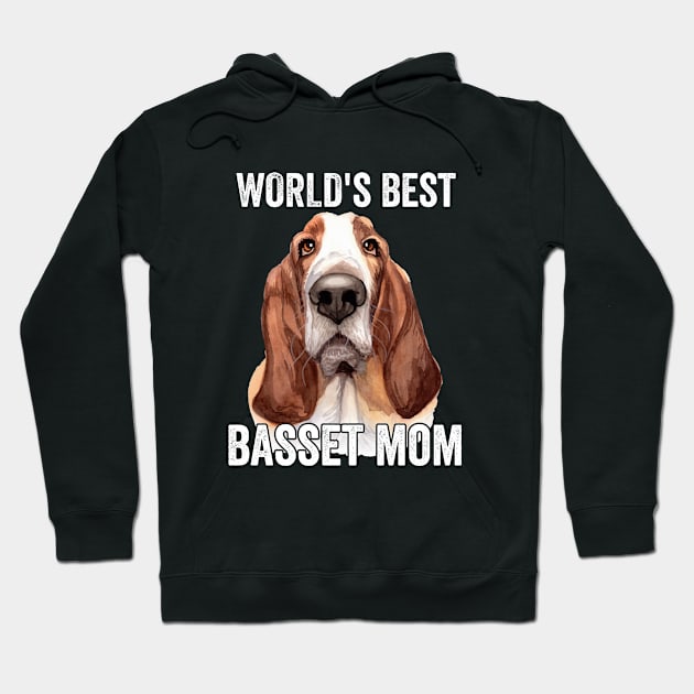 Basset Hound - Worlds Best Basset Mom Hoodie by Kudostees